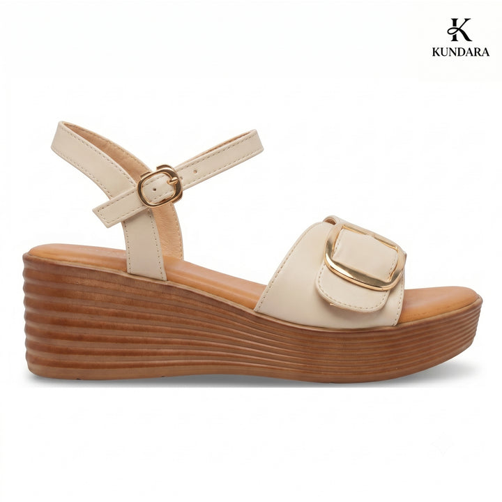 Sienna Buckle Wedge Sandal