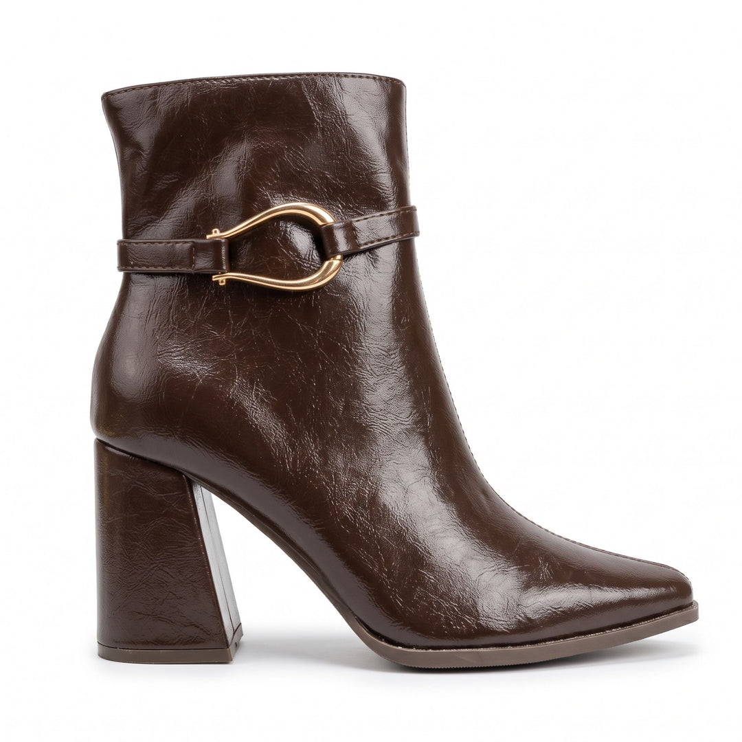 Celine Gold-Link Ankle Boots