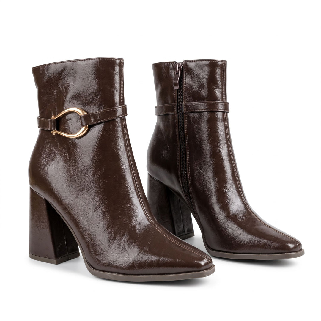 Celine Gold-Link Ankle Boots