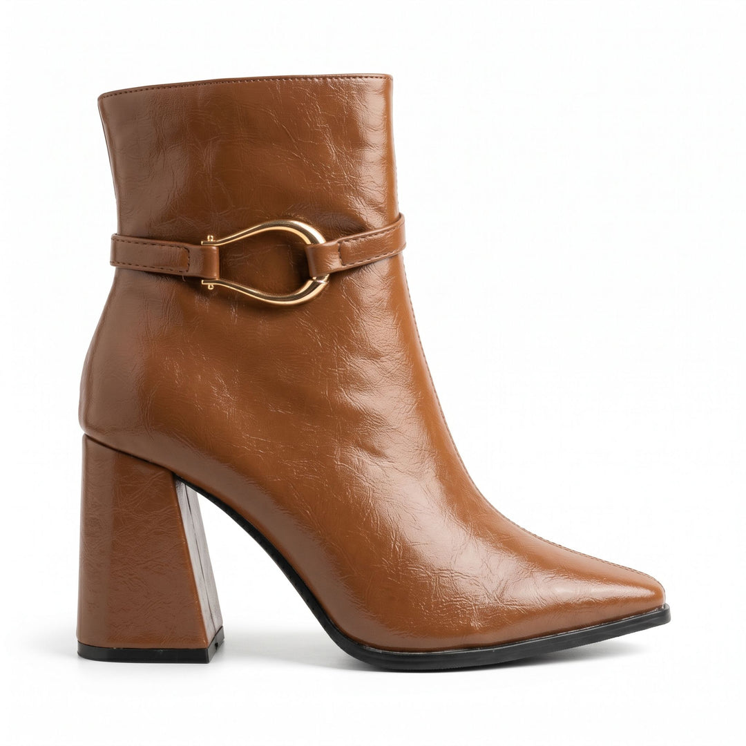 Celine Gold-Link Ankle Boots
