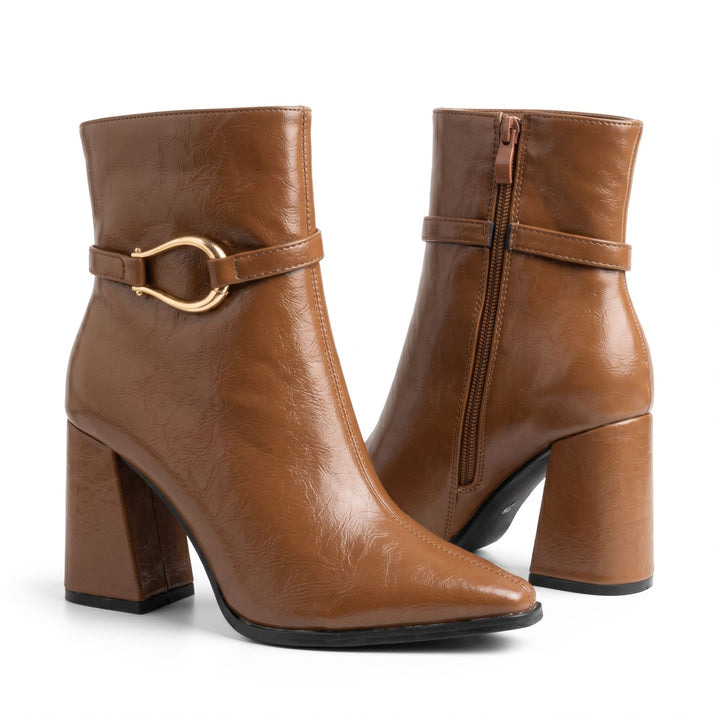 Celine Gold-Link Ankle Boots