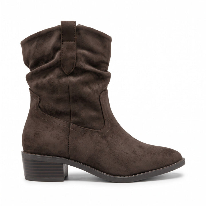 Sienna Slouch Western Ankle Boots