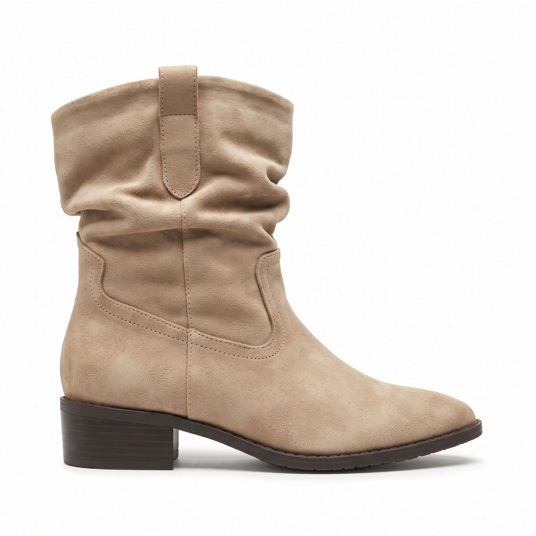 Sienna Slouch Western Ankle Boots