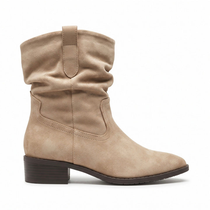 Sienna Slouch Western Ankle Boots