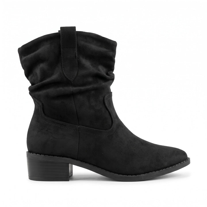 Sienna Slouch Western Ankle Boots