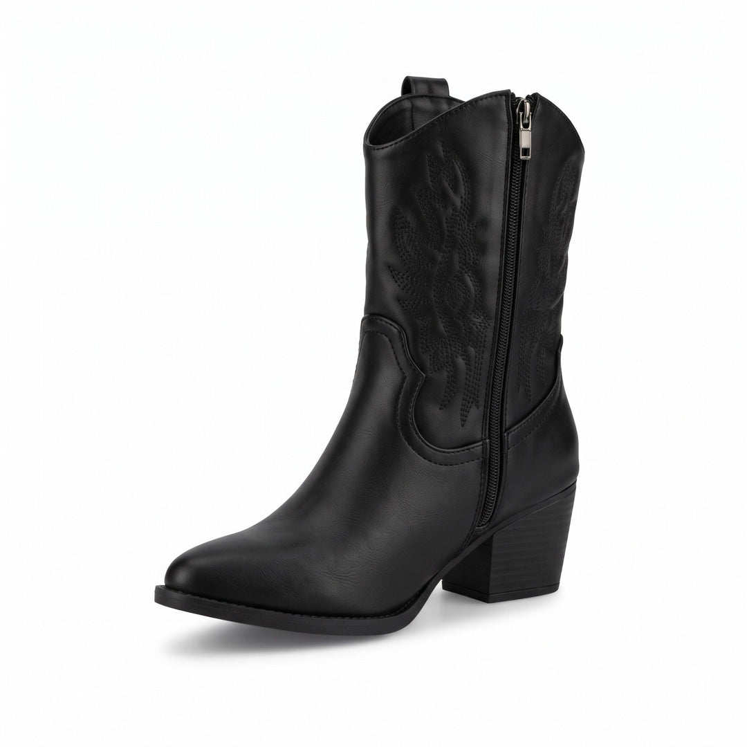 Stella Embroidered Western Cowboy Boots