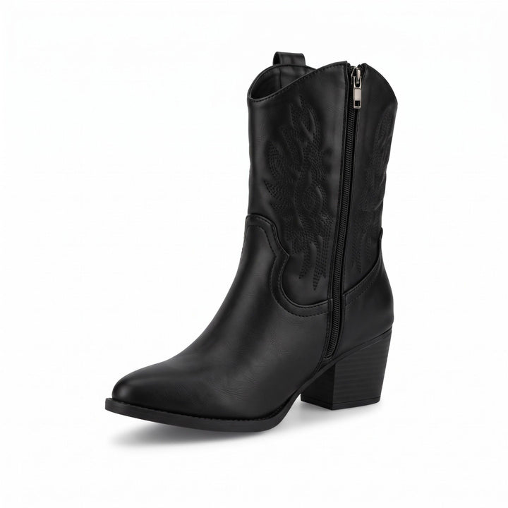 Stella Embroidered Western Cowboy Boots