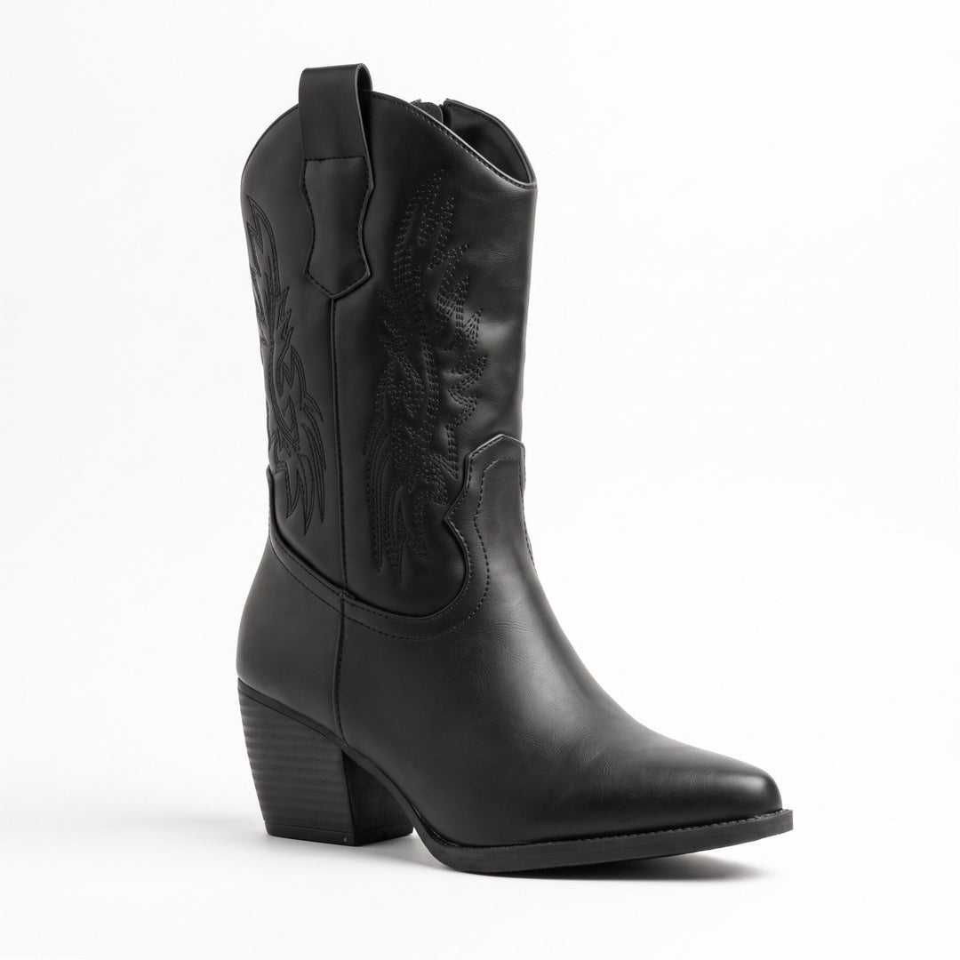 Stella Embroidered Western Cowboy Boots