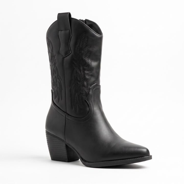 Stella Embroidered Western Cowboy Boots