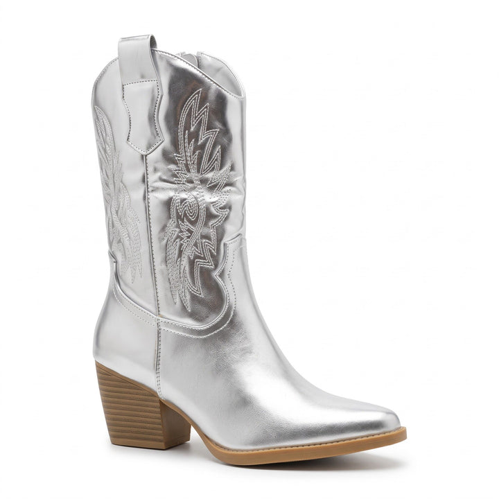 Stella Embroidered Western Cowboy Boots